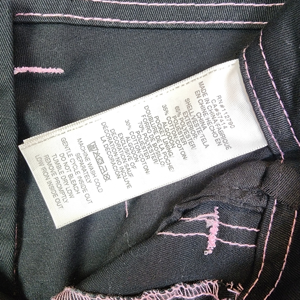 True Religion Military SN Cargo Pants Black and Mauve Men's Size 32 - Picture 12 of 13
